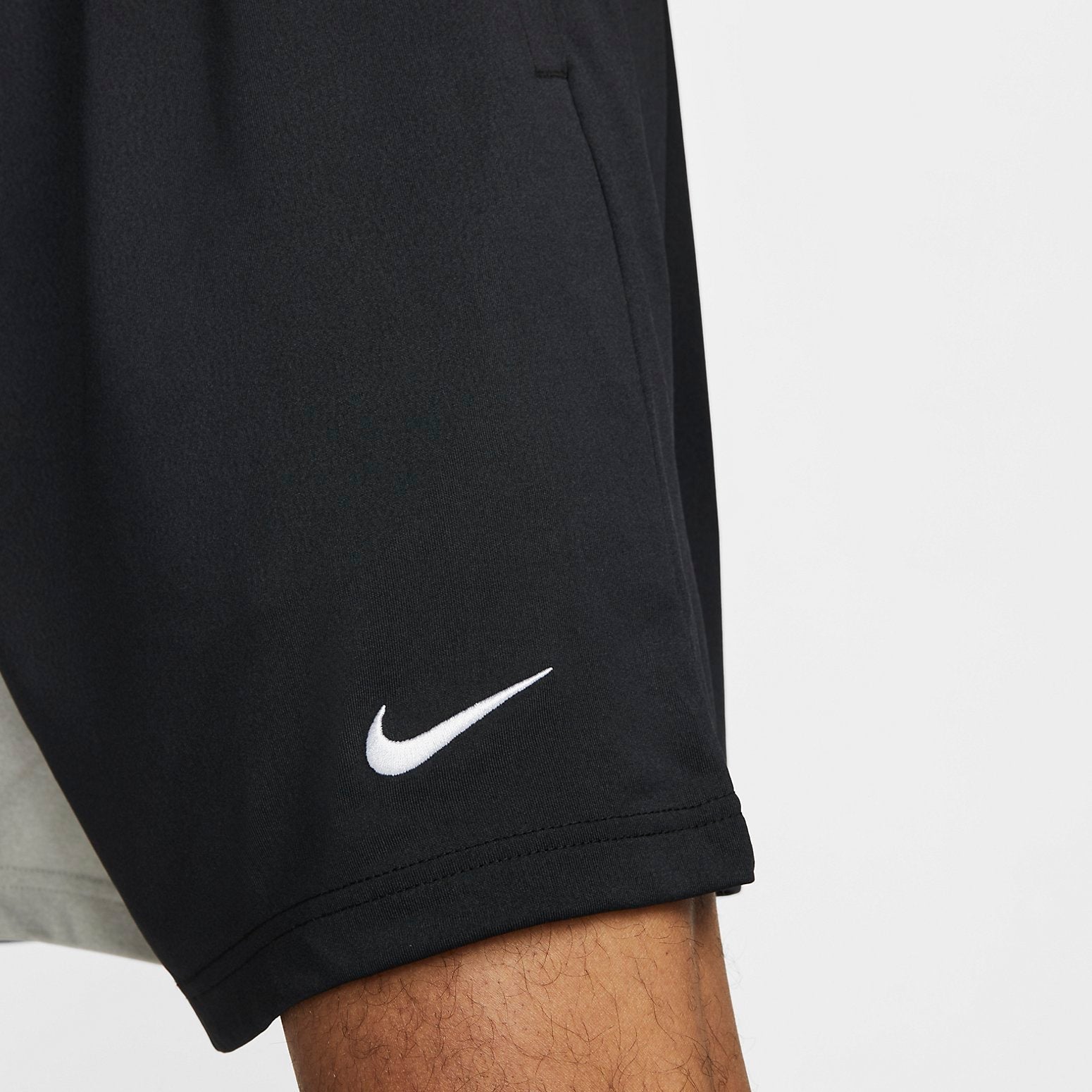 Nike Dri-FIT Basketball Shorts 'Grey White Black' DH7164-052