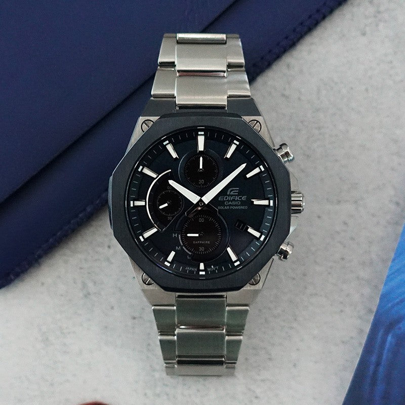CASIO EDIFICE Solar Powered Mens Blue Analog EFS-S570DB-2A