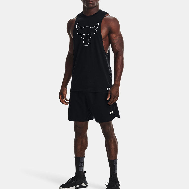 Under Armour Project Rock Brahma Bull Tank 'Black White' 1371215-001