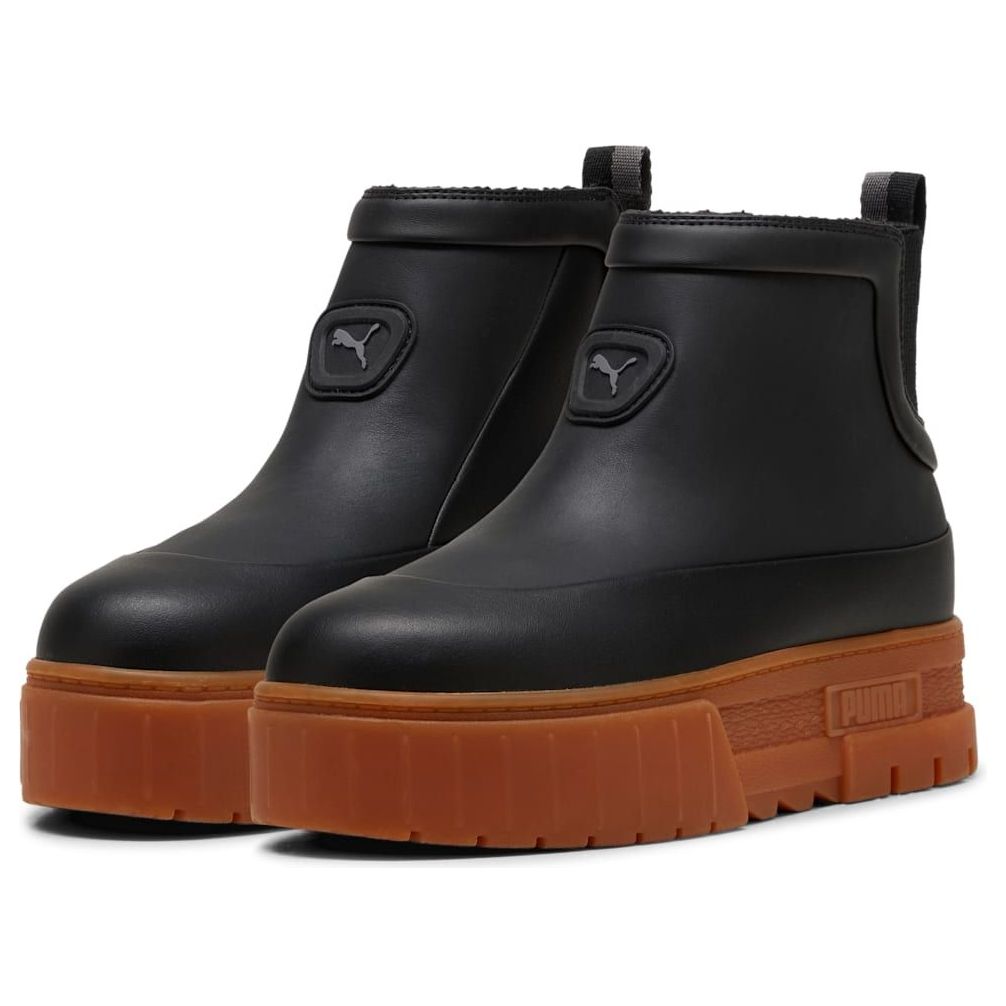 (WMNS) PUMA Mayze Wellis Leather Mid 'Black' 398535-01