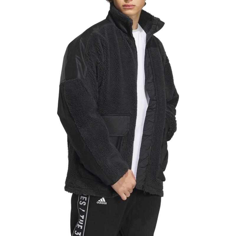 adidas Warding Oversized Boa Full-Zip Jacket (Gender Neutral) 'Black' IK7341