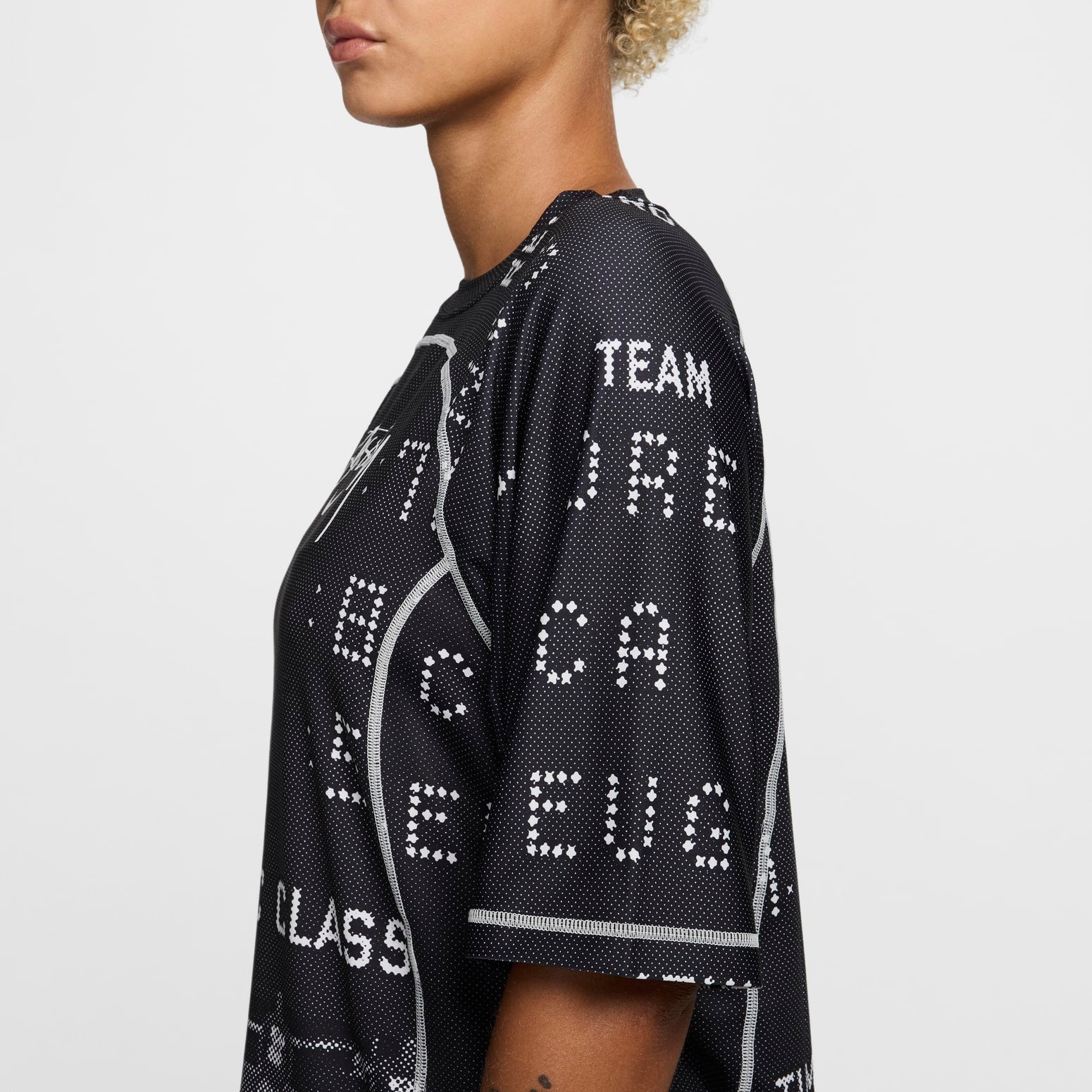 Nike x Stussy Allover Print UV Top 'Black White' NESSE342-001