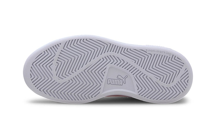 (PS) PUMA Smash V2 L Casual Board Shoes White/Pink 365324-18
