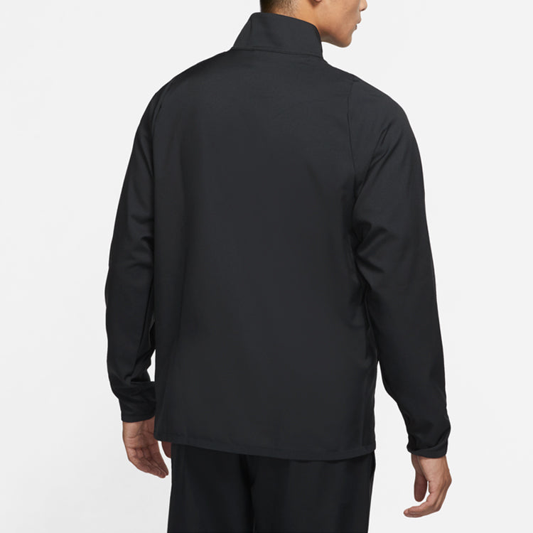 Men's Nike Running Training Casual Sports Woven Jacket Autumn Black CZ4353-010