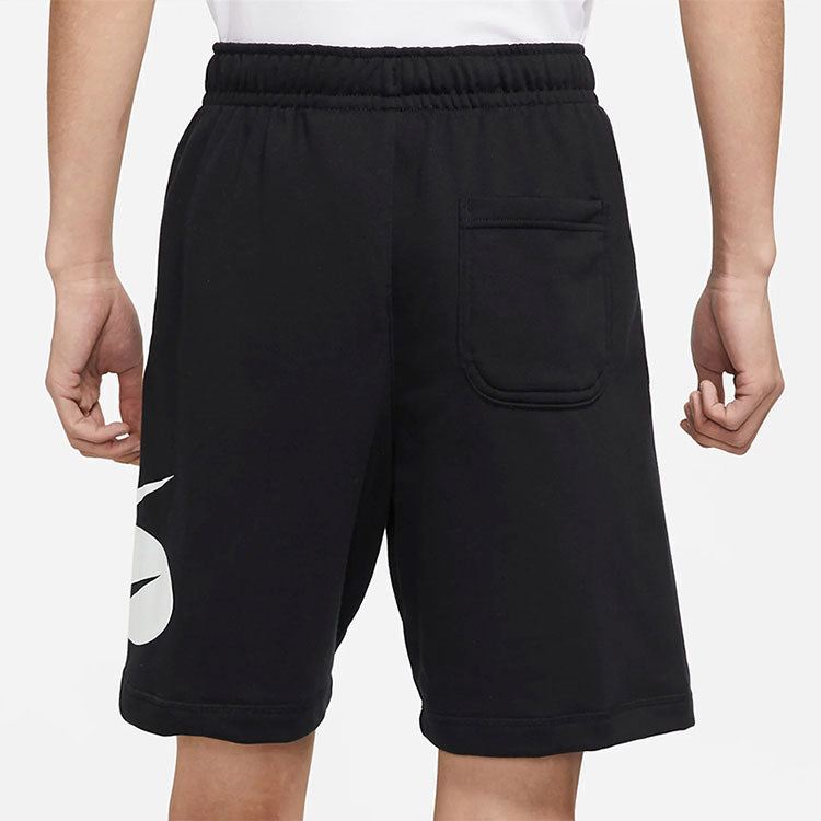 Nike Sportswear Contrasting Colors Logo Loose Lacing Casual Shorts Black DM5488-010