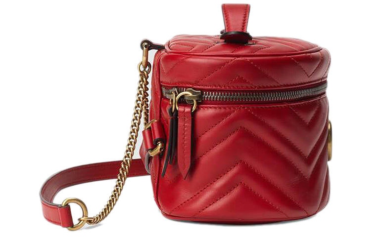 (WMNS) Gucci GG Marmont Series Backpack MIni-Size Red 598594-DTDCT-6433