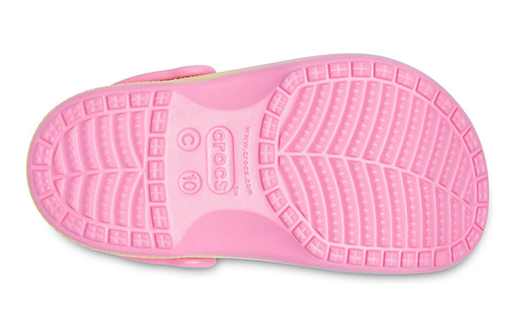 (GS) Crocs Baya Printed Lined Clogs 'Pink Lemonade Multi' 205888-6SO