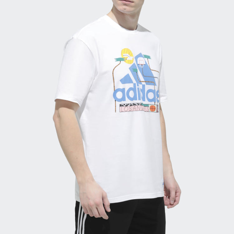 adidas Kc La Zack 1 Sports Stylish Round Neck Short Sleeve White FQ3183