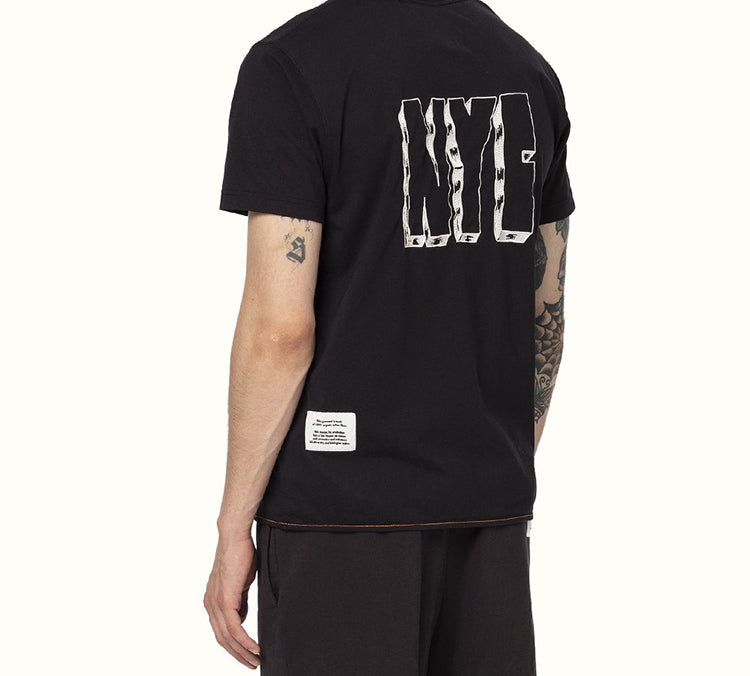 Men's HERON PRESTON Logo Short Sleeve Black HMAA011S209140271088