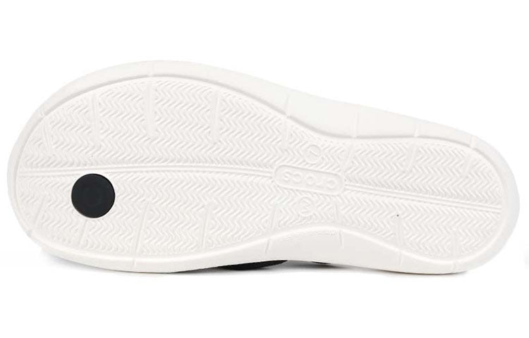 (WMNS) Crocs Beach & Pool SlidesSlippers 'Black White' 205479-066