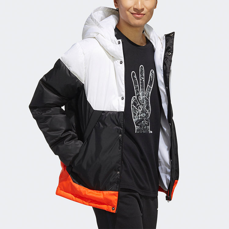 adidas neo protection against cold Stay Warm hooded down Jacket White EI4426