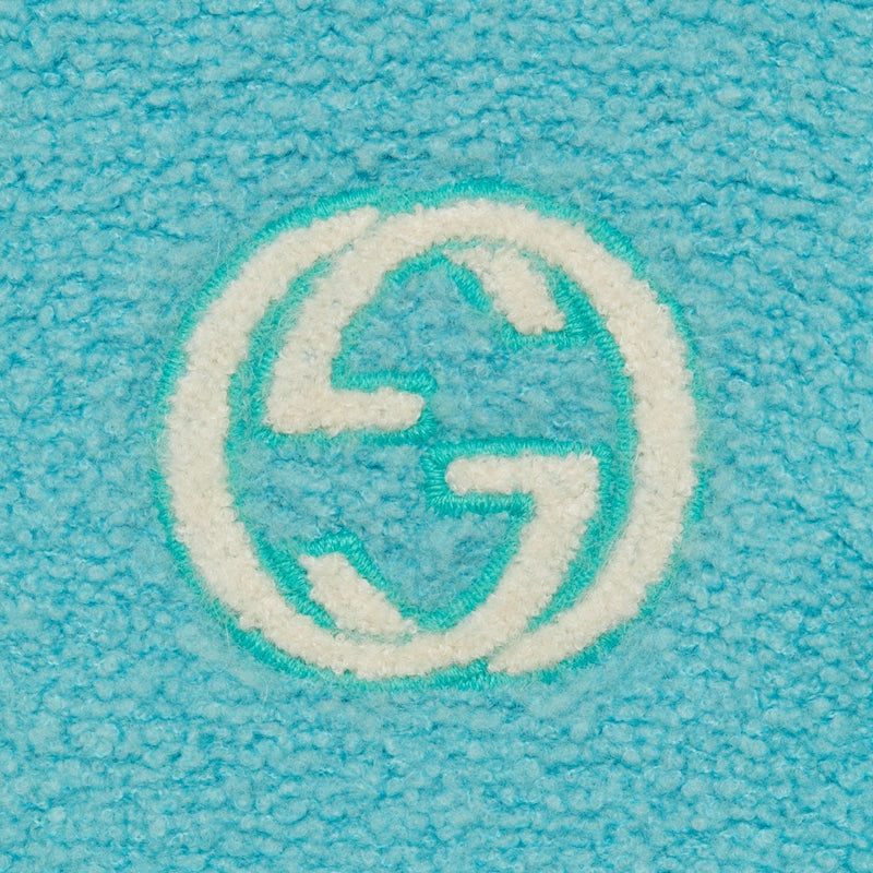 (WMNS) Gucci Interlocking G Extrafine Wool Zip Up Cardigan 'Light Blue' 772342-XKDMG-4452