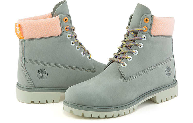Timberland Hi-Vis Heritage 6 Inch Waterproof Wide Fit Boot 'Grey' A2HY4W