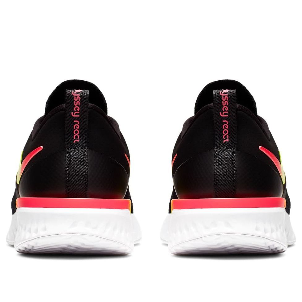 (WMNS) Nike Odyssey React Flyknit 2 'Black Yellow Red' CJ1619-001