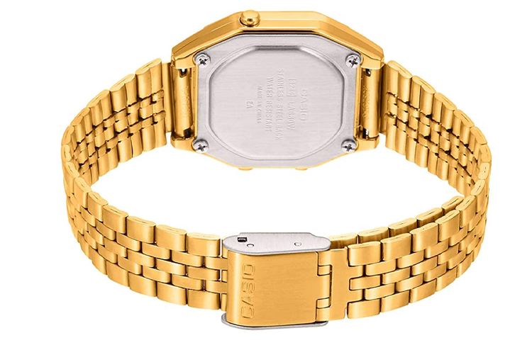 CASIO Waterproof Quartz Unisex Mens Gold Digital LA680WGA-1B