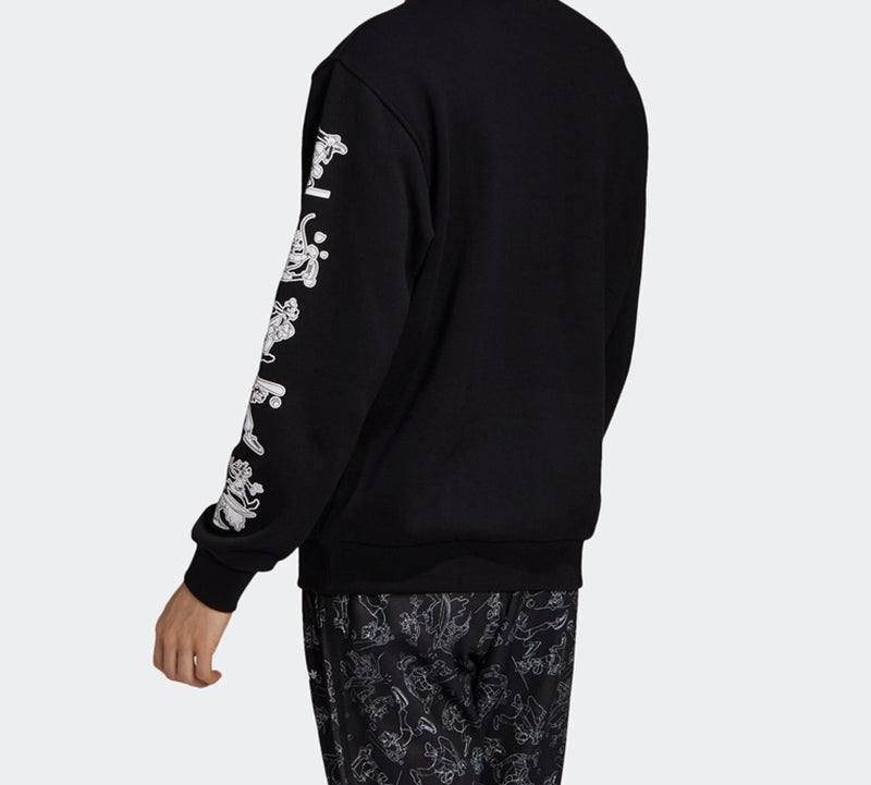 adidas x Disney Goofy Crew Crossover Pullover Black GD6025