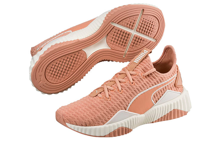 (WMNS) PUMA Defy Low Running Shoes Orange/White 190949-05