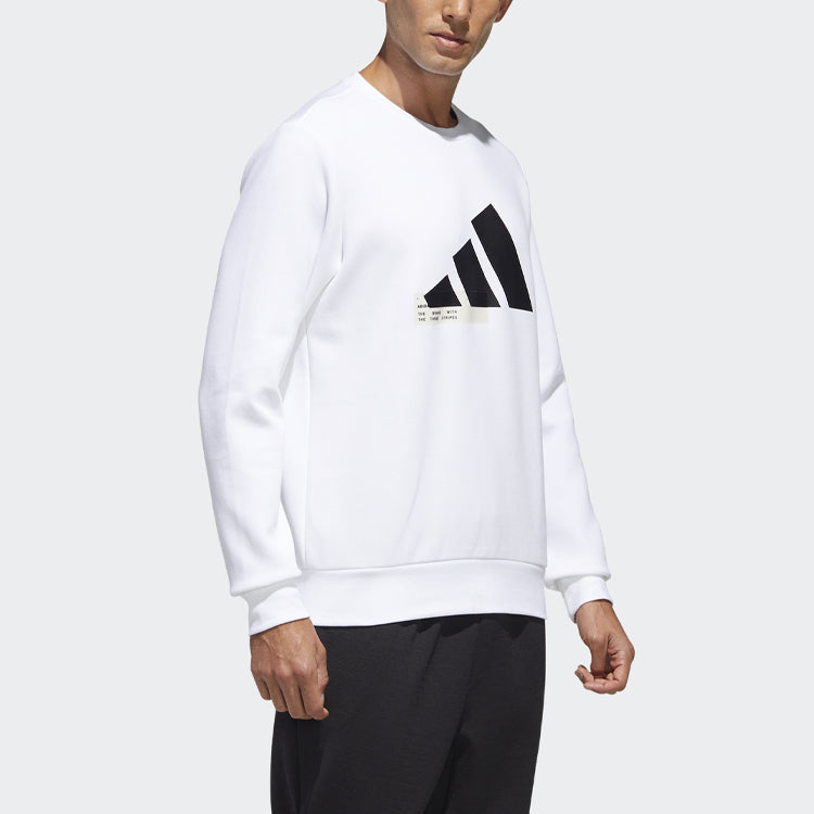 adidas Ub Gfx Swt Athleisure Casual Sports Round Neck Pullover White GF4003