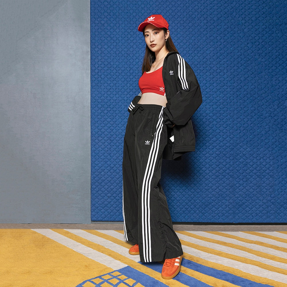 (WMNS) adidas Originals Oversize Track Pants Asia Sizing 'Black White' JJ3359