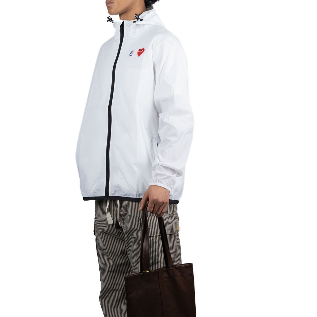 COMME des GARCONS PLAY x K-WAY Jacket Full Zip 'White' P1J501-WHITE