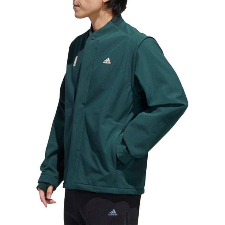 adidas Wj Jkt Warm Removable Long Sleeved Sports Jacket Men's Green GM4468