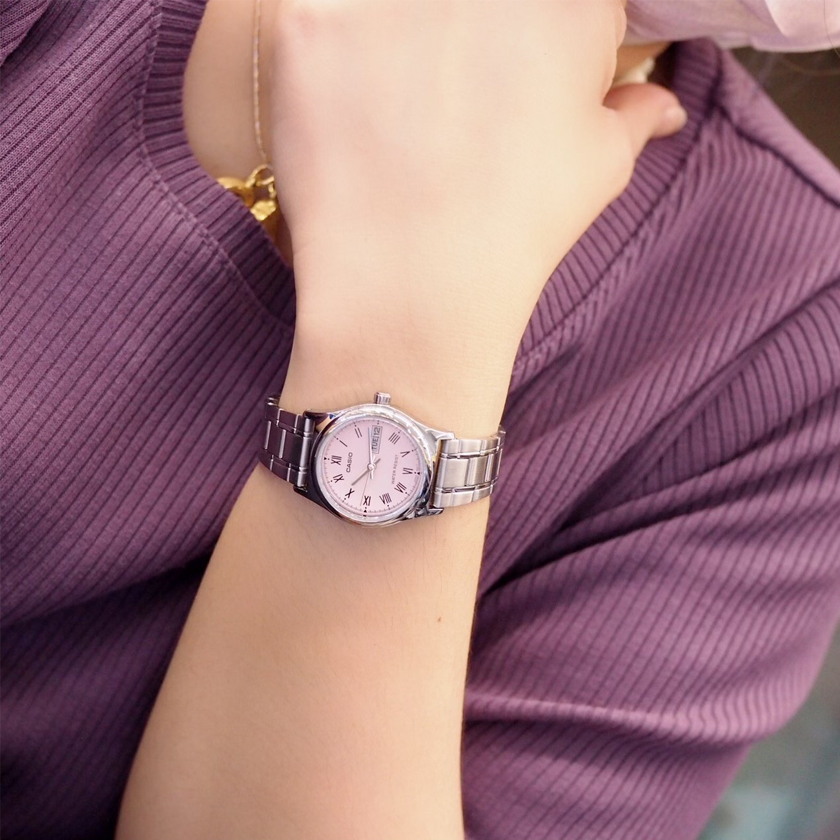 CASIO Waterproof Stainless Steel Strap Silver Analog LTP-V006D-4B