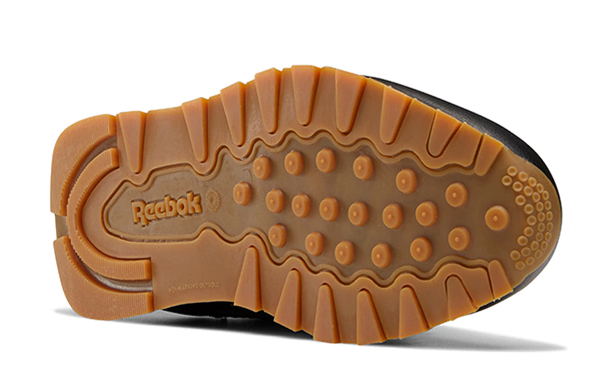 (GS) Reebok Classic Leather J 'Black Gum' V69623