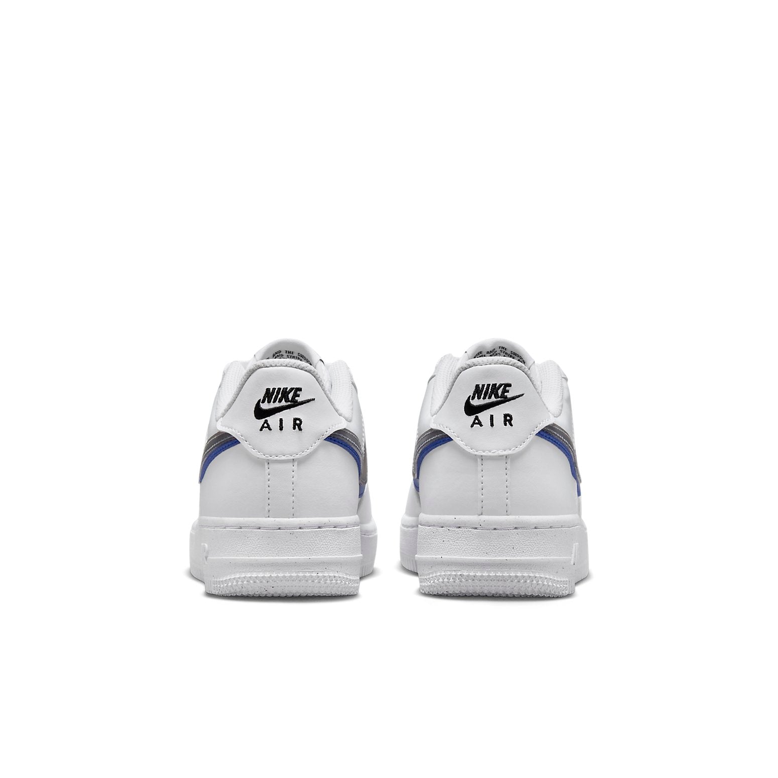 (GS) Nike Air Force 1 Low Impact Next Nature Double Swoosh 'White Black Blue' FD0688-100
