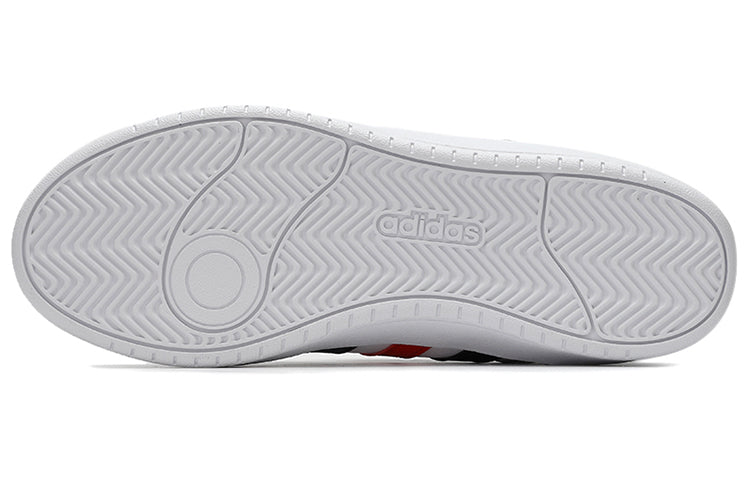 adidas All Court Mid Shoes Black/White/Red H02982