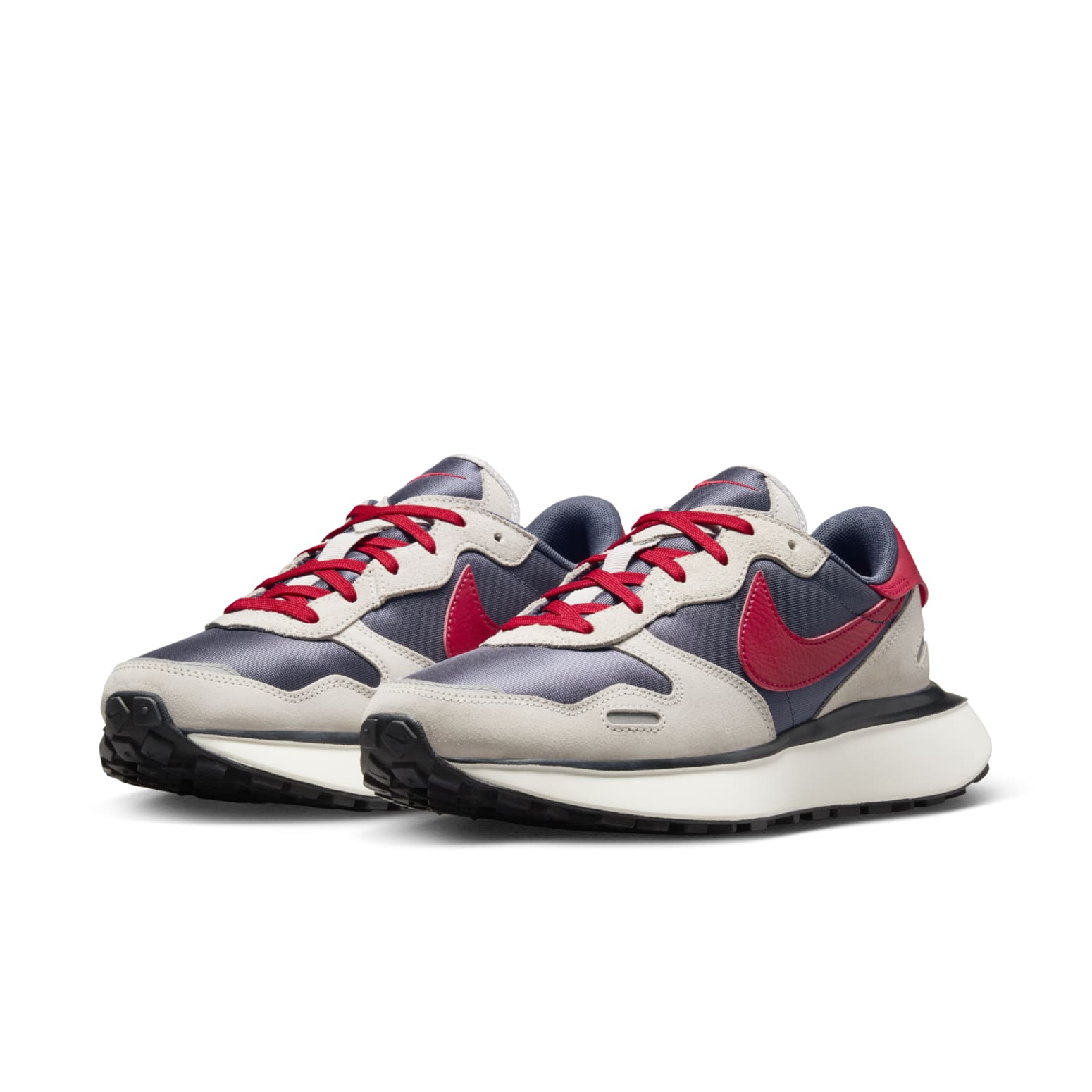 (WMNS) Nike Phoenix Waffle 'Thunder Blue Grey Red' FD2196-400