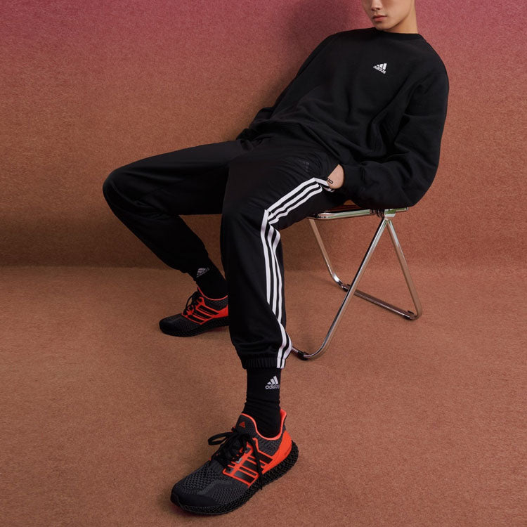 adidas 3S Pants Stripe Lacing Bundle Feet Training Sports Pants Black H37070