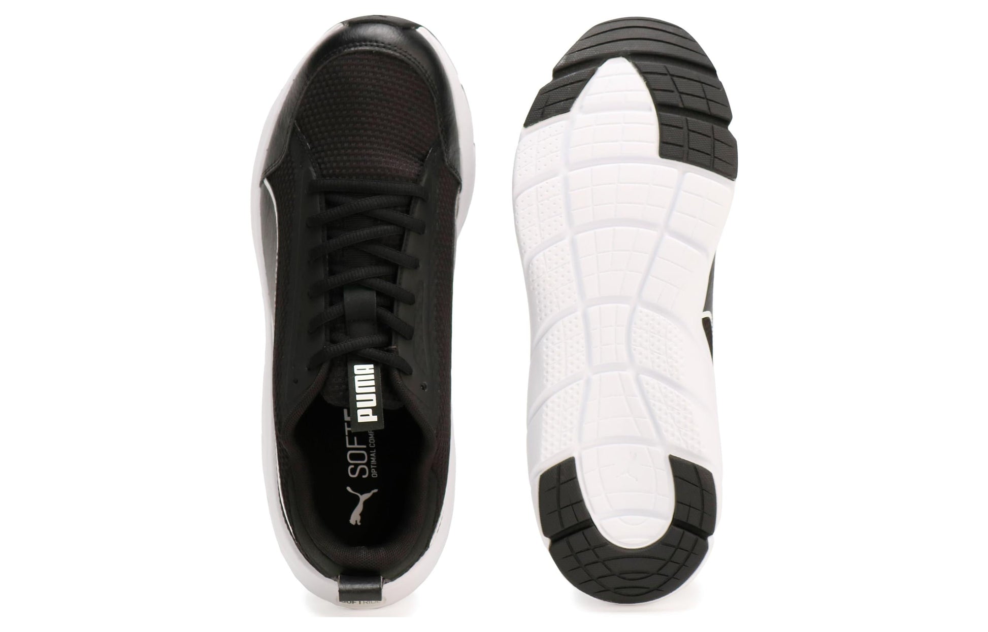PUMA Softride Flex Lace Wide Running Shoes 'Black' 379351-01