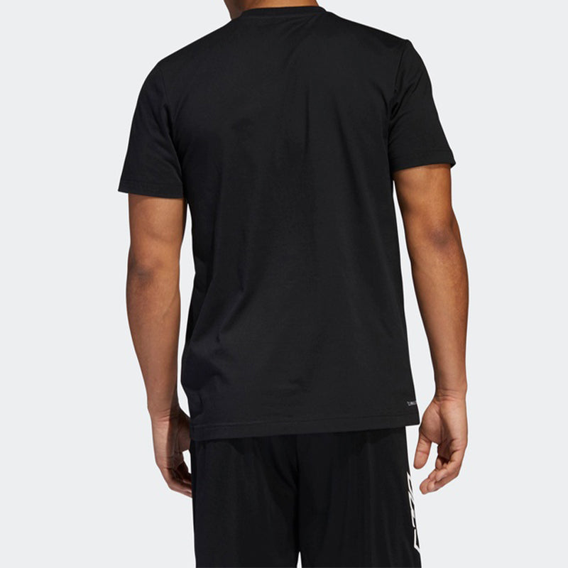 adidas Dame Geek Up Lillard Basketball Sports Short Sleeve Black DU6294