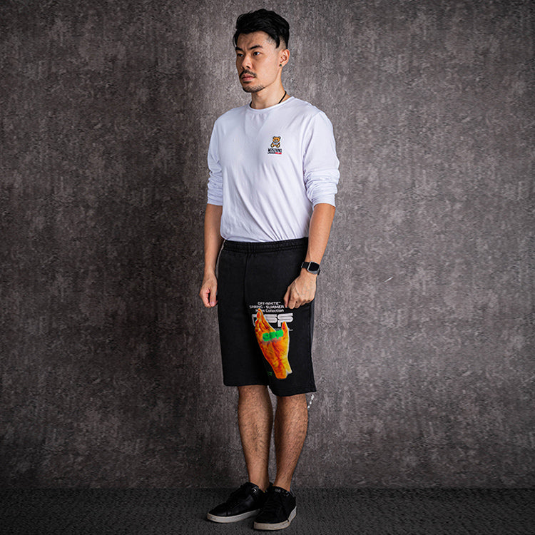 Off-White Printing Casual Shorts Version Black OMCI006R20E300131088