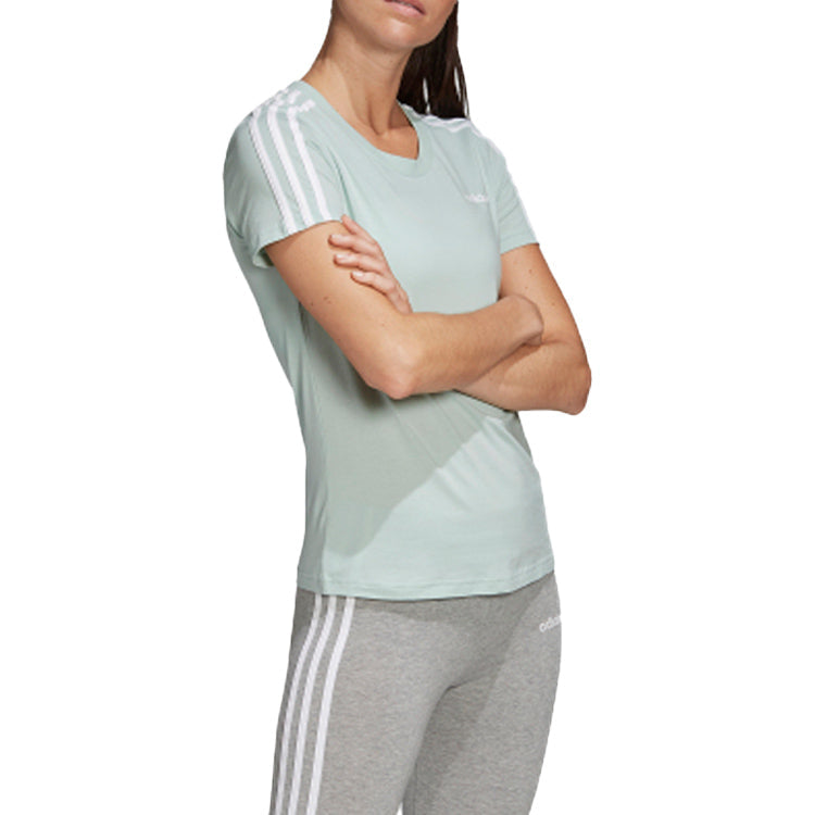 (WMNS) adidas Cotton Sports Short Sleeve Green FM6429