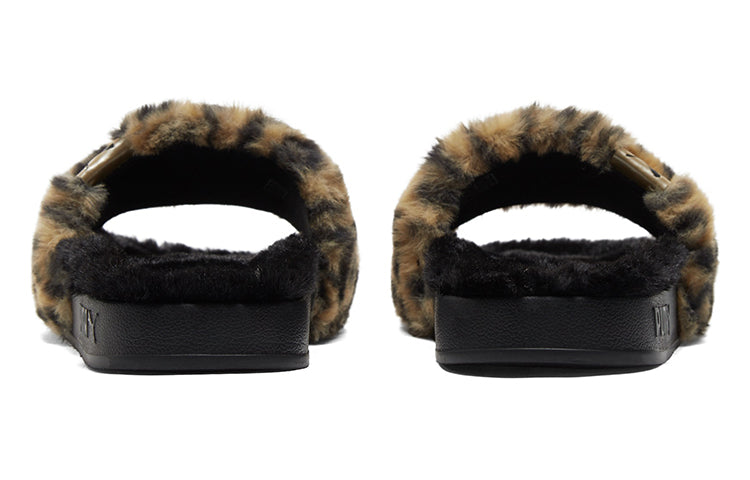 (WMNS) PUMA Shoes Sports slippers 'Black Yellow' 385804-02