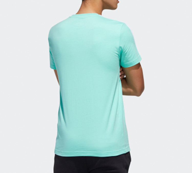 adidas neo Panda 3SGRX Tee Table Tennis Printing Slim Fit Short Sleeve Green GK1553