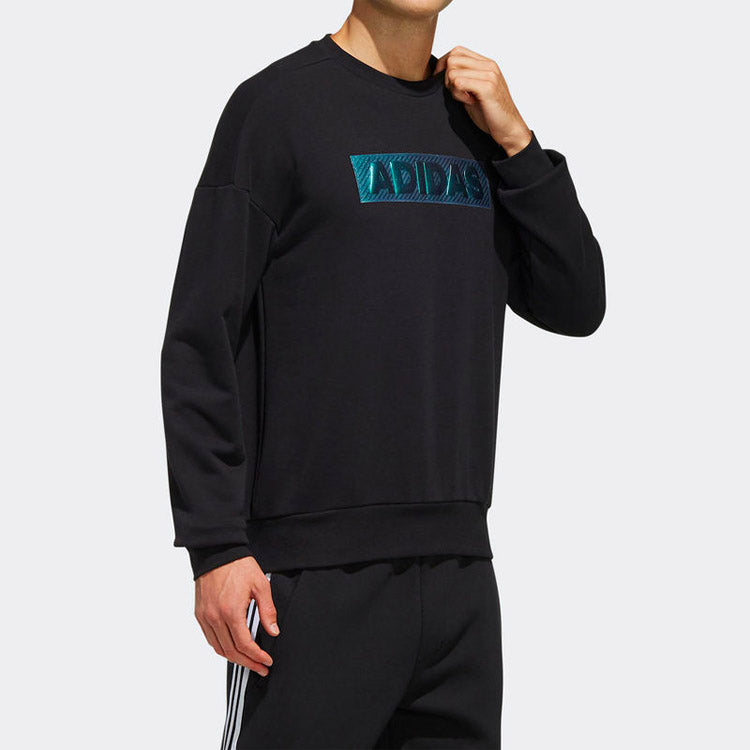 adidas Athleisure Casual Sports Round Neck Pullover Knit Black FM9426