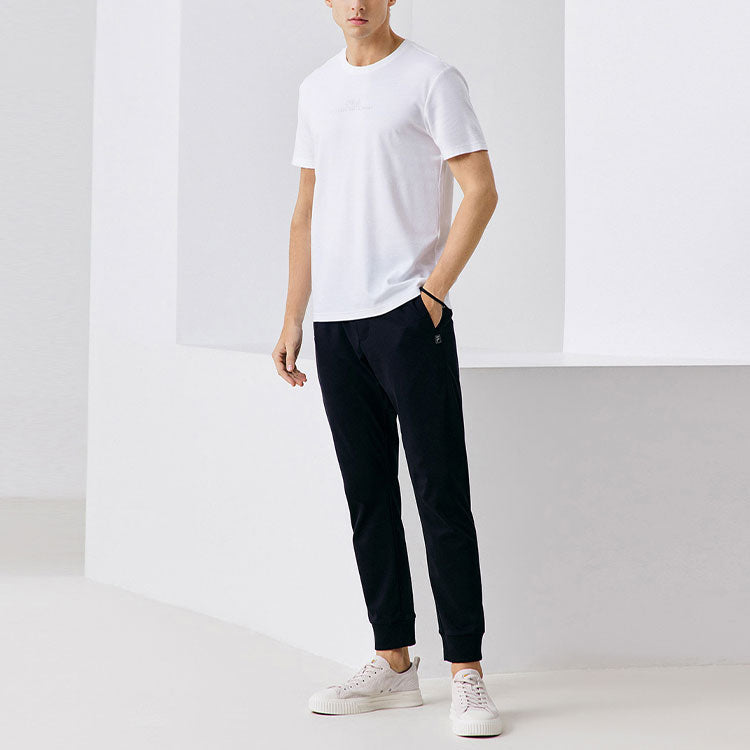 FILA Knit Bundle Feet Casual Sports Pants Black F11M132651F-BK