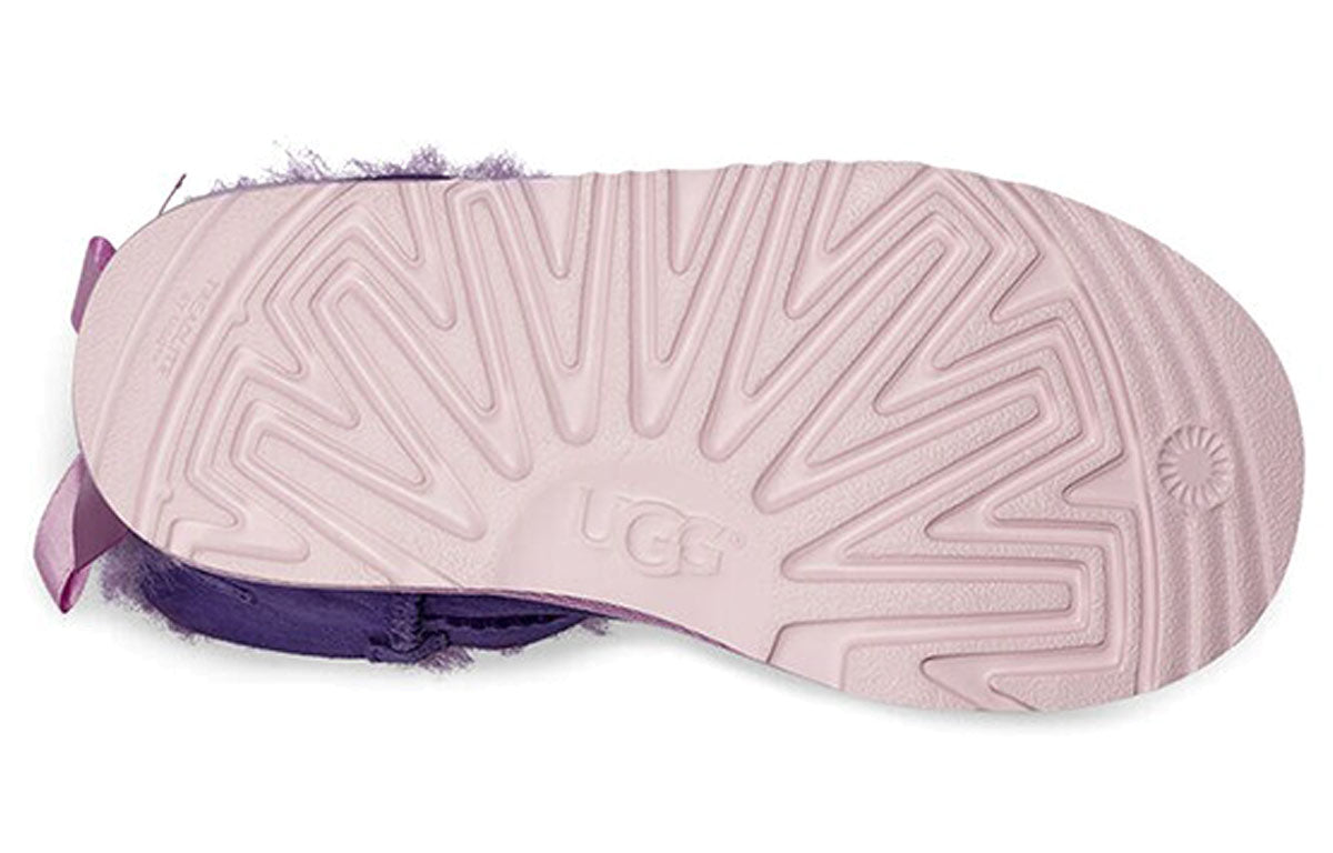 UGG Mini Bailey Bow II Fleece Lined Big Boys Purple 1017397K-VBLM
