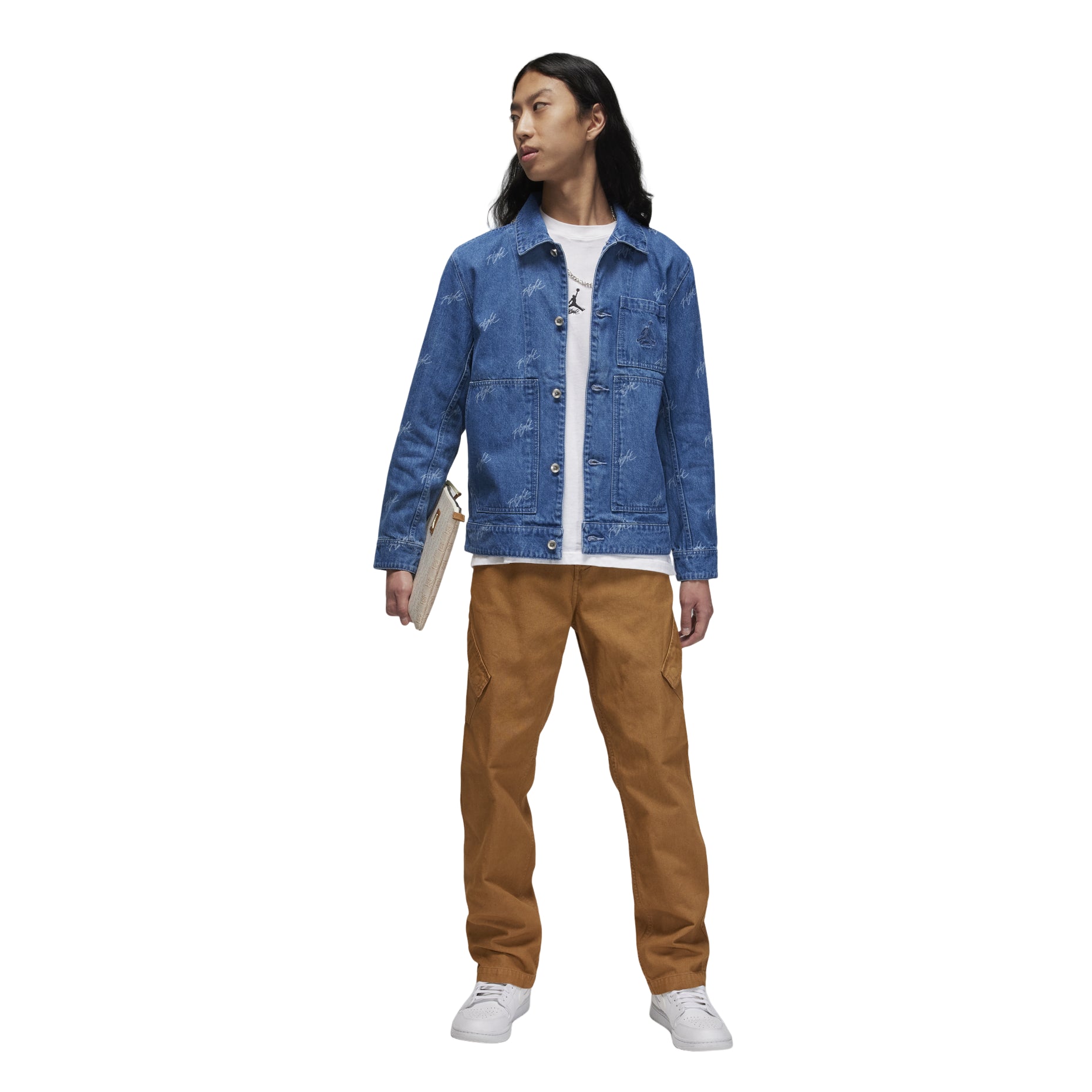Air Jordan Flight Heritage Denim Jacket Asia Sizing 'Stone Blue' FN4650-436