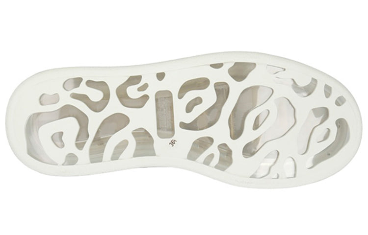 (WMNS) Alexander McQueen Oversized Sneaker 'White Clear Sole' 611698WHX989000