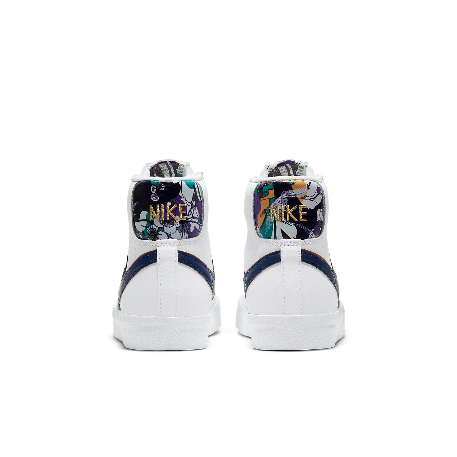 (GS) Nike Blazer Mid '77 SE 'Double Swoosh - White Gold Blue Void' DD1847-102