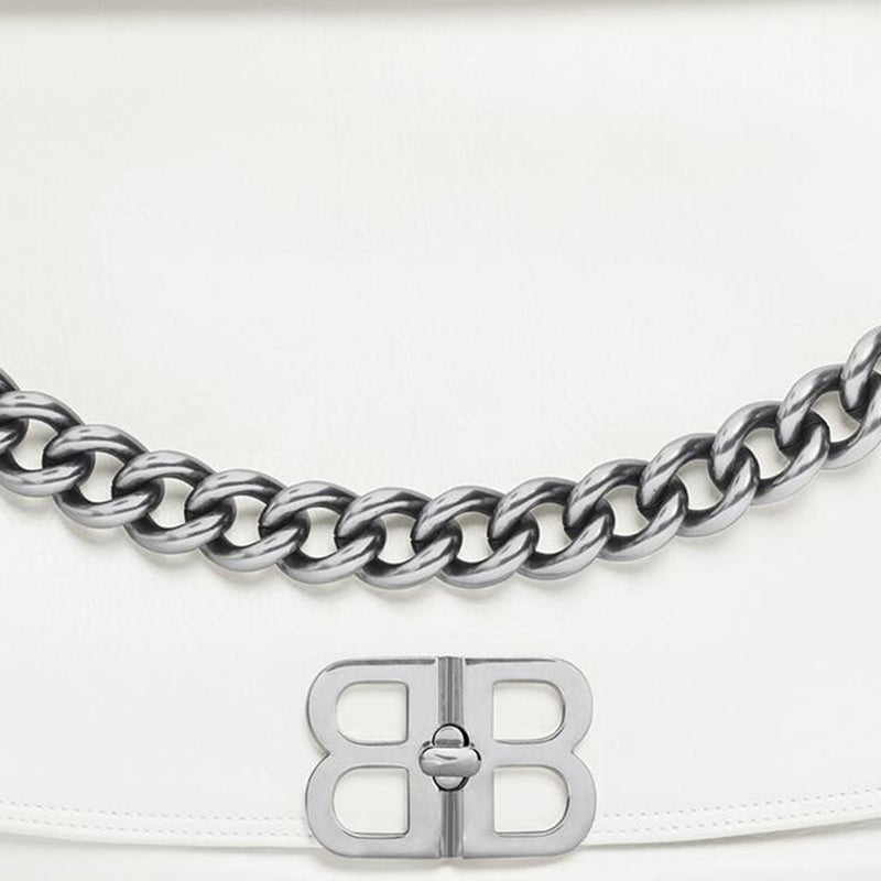 (WMNS) Balenciaga Bb Soft Large Flap Bag 'Optic White' 7484882AAIY9001