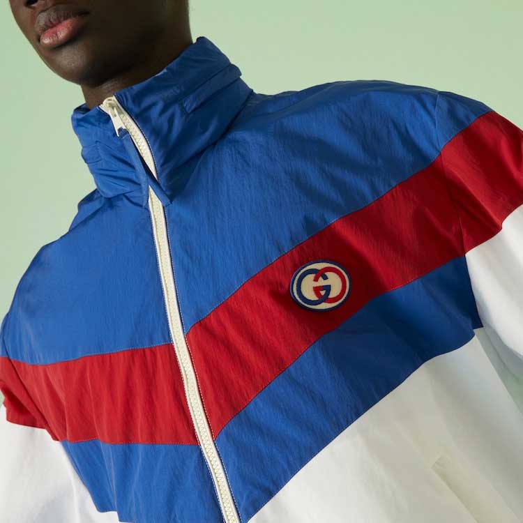 Gucci Nylon Zip Jacket With Patch 'White' 742815-ZAN7X-9198
