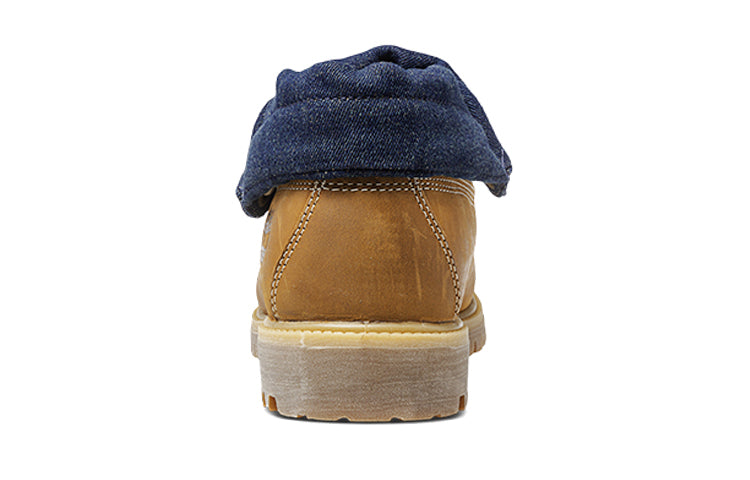 Timberland 6 Inch Premium Roll-Top Boots 'Wheat Navy' A17BB