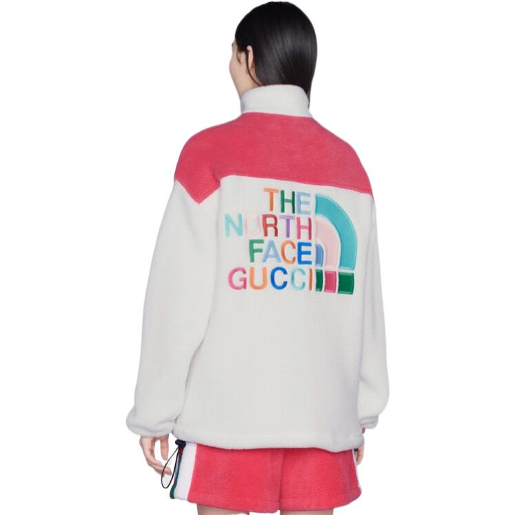 (WMNS) Gucci x The North Face Sweatshirt 'Off White Dark Pink' 673724-XJDUK-9799