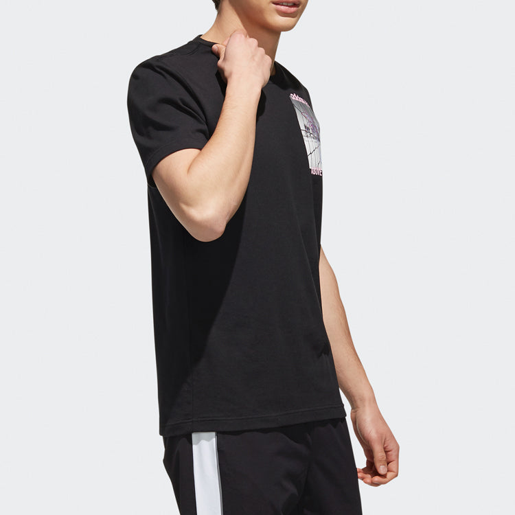 adidas neo M Cs Su Tee Ss Round Neck Short Sleeve Black EJ7081