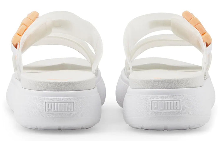 (WMNS) PUMA Suede Mayu Pop Sandal 'White Fizzy Melon' 384433-02