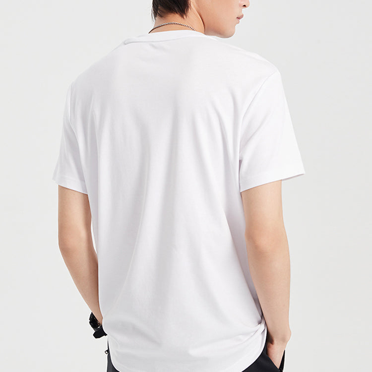 Li-Ning Wade Series Pattern Printing Short Sleeve White AHSQ471-2
